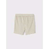 NAME IT Rib Shorts Tara Oatmeal